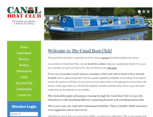 Tablet Screenshot of canalboatclub.com